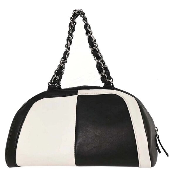 Chanel Black Lambskin Handbag - Picture 2 of 10